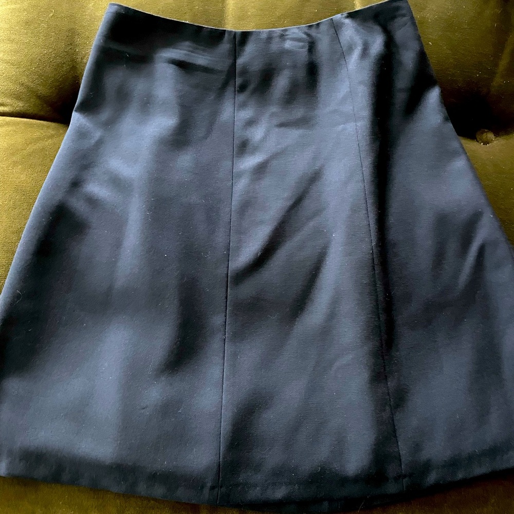 Brooks brother A-line skirt size 10 navy blue pure wool